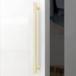 POVEFONK 6 Pack 15 Inch (381mm) Brushed Brass Kitchen Cabinet Handles and Drawer Pulls - Gold Hardware for Cabinets and Dressers - 图片 3