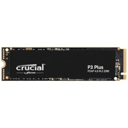 Crucial P3 Plus 2TB PCIe 4.0 3D NAND NVMe M.2 SSD. up to 5000MB/s - CT2000P3PSSD8. Black