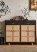 Ruiao 55mm 6 Pack Cupboard Cabinet Knobs. Antique Brass Solid Dresser Drawer knobs with Screws. Cupboard Knobs for Kitchen Bedroom Bathroom - 图片 3