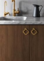 Ruiao 55mm 6 Pack Cupboard Cabinet Knobs. Antique Brass Solid Dresser Drawer knobs with Screws. Cupboard Knobs for Kitchen Bedroom Bathroom - 图片 6