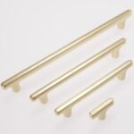 POVEFONK 6 Pack 15 Inch (381mm) Brushed Brass Kitchen Cabinet Handles and Drawer Pulls - Gold Hardware for Cabinets and Dressers - 图片 6