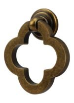 Ruiao 55mm 6 Pack Cupboard Cabinet Knobs. Antique Brass Solid Dresser Drawer knobs with Screws. Cupboard Knobs for Kitchen Bedroom Bathroom